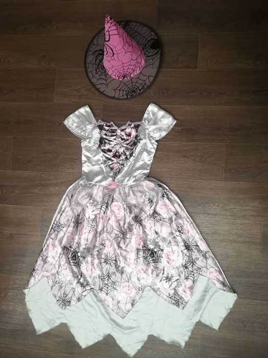 Карнавал скелет костюм капелюх відьма ковпак 11 12 років хеловін 146