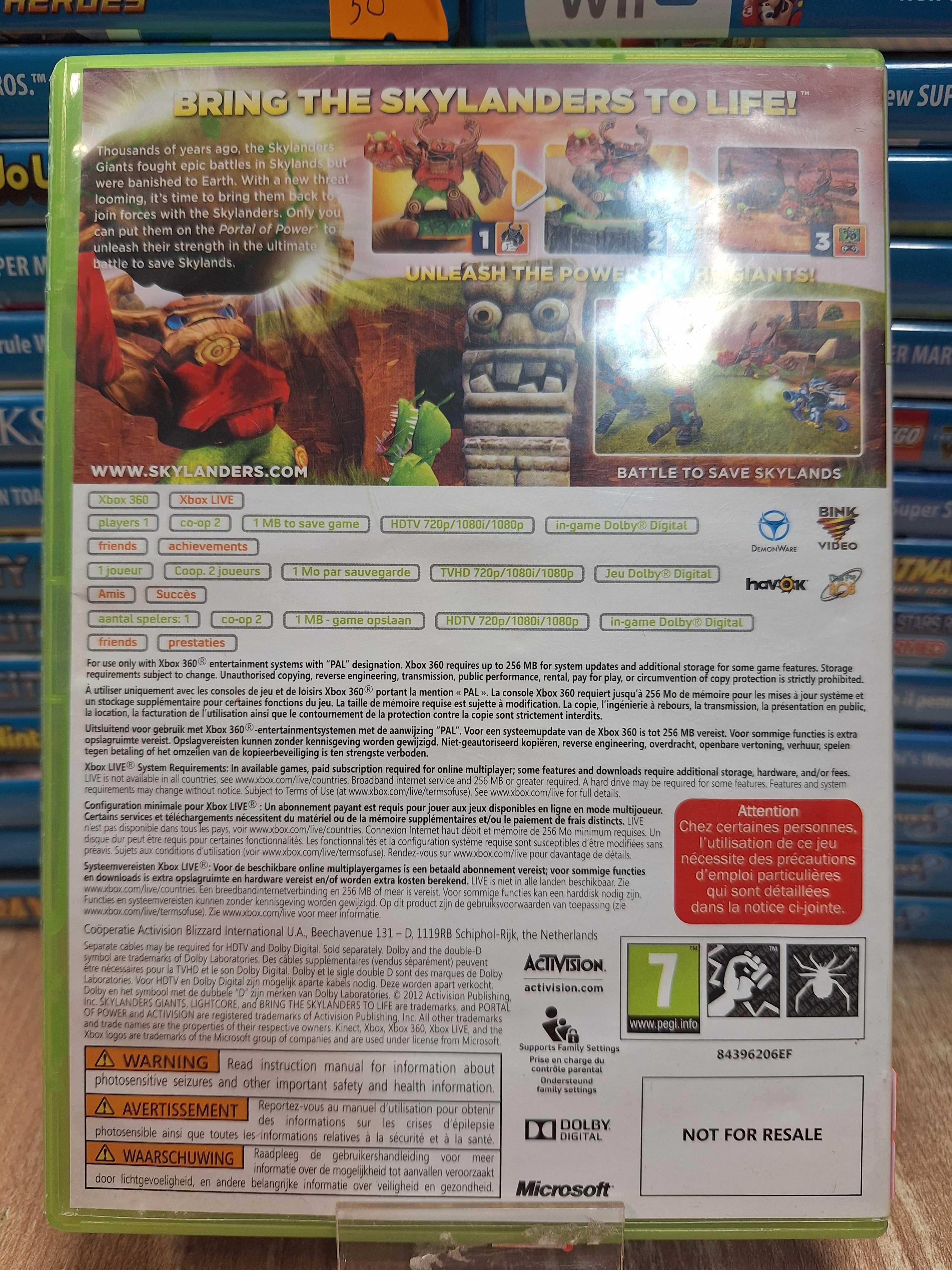 Skylanders Giants XBOX 360, Sklep Wysyłka Wymiana