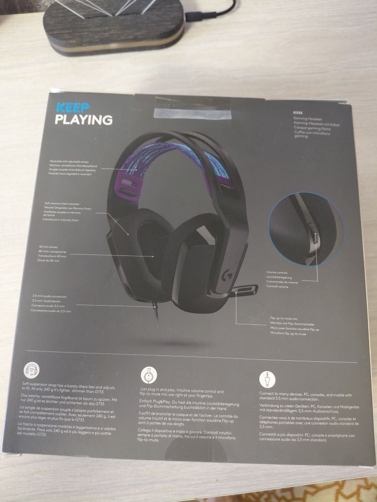 Продам наушники геймерские Logitech G335 Wired Gaming Black