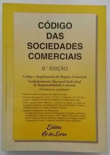 Livro: Código das Sociedades Comerciais (Portes incluídos)