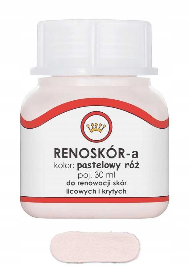 RENOSKÓR FARBA lakier do Skóry Pastelowy róż 30ml