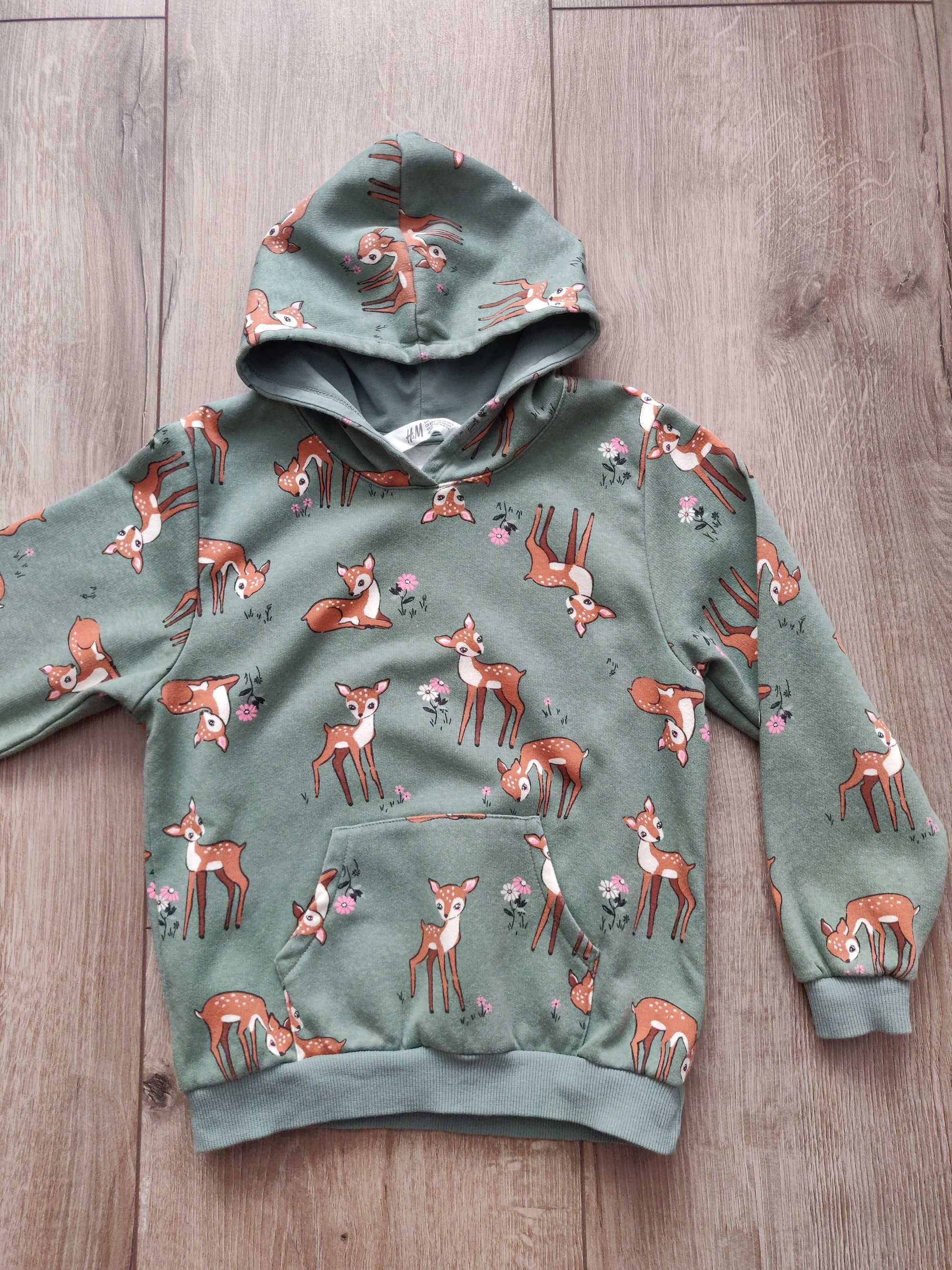 Худи для девочки H&M (Турция) 7-8 лет 122-128 см. с  принтом