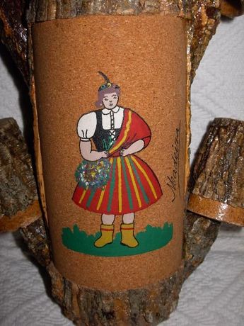 Garrafa Decorativa com 4 copos Ilha da Madeira
