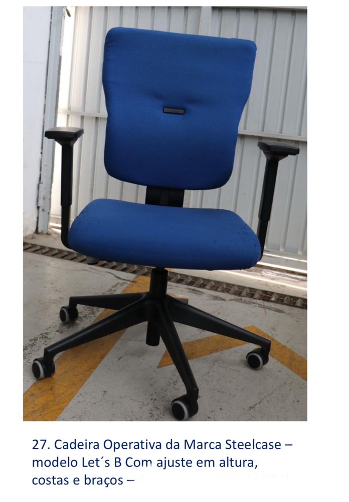 Secretária / mesa escritorio com 3 gavetas (e cadeira)