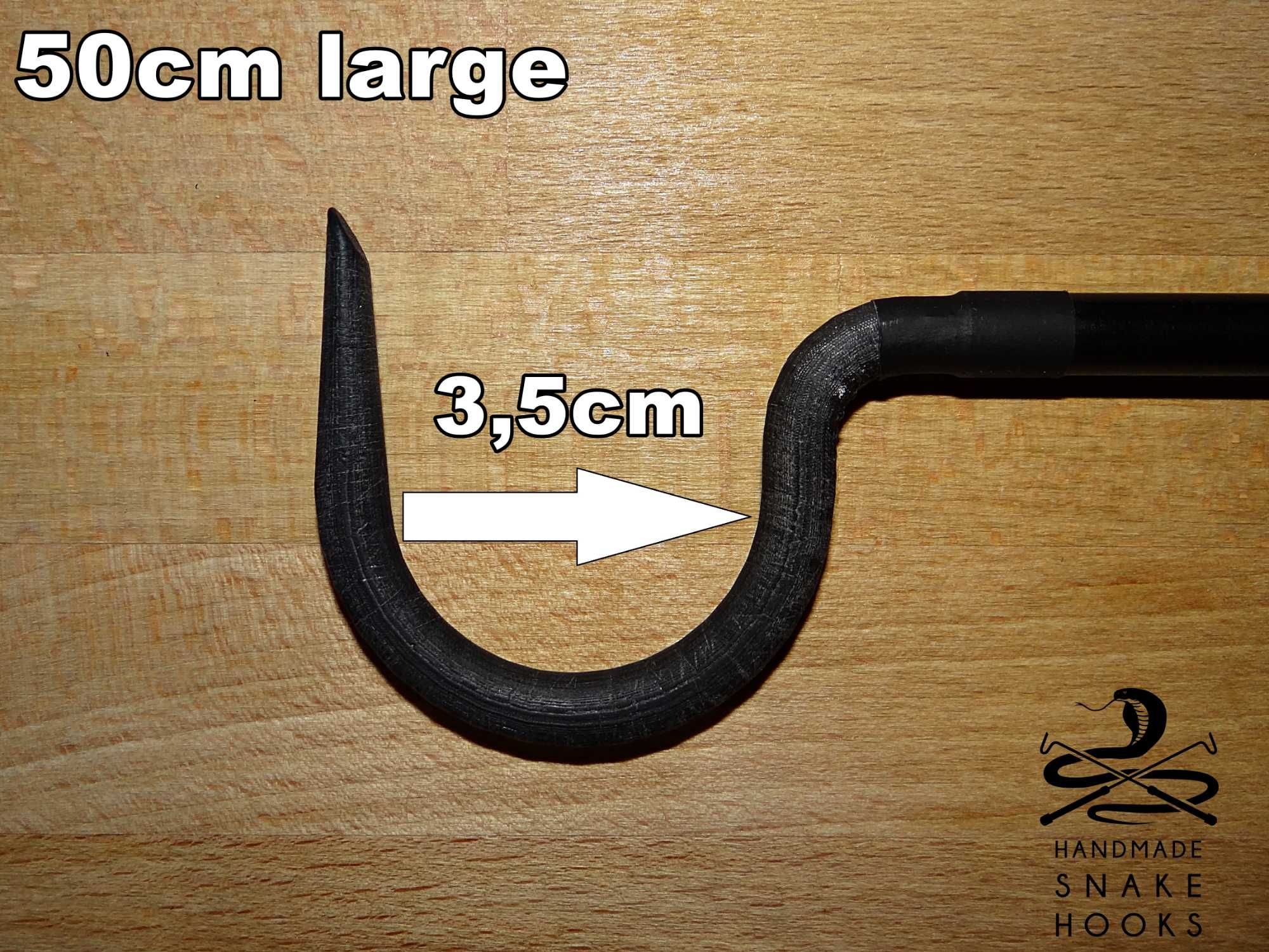 karbonowy hak ofiologiczny / snake hook / 50cm