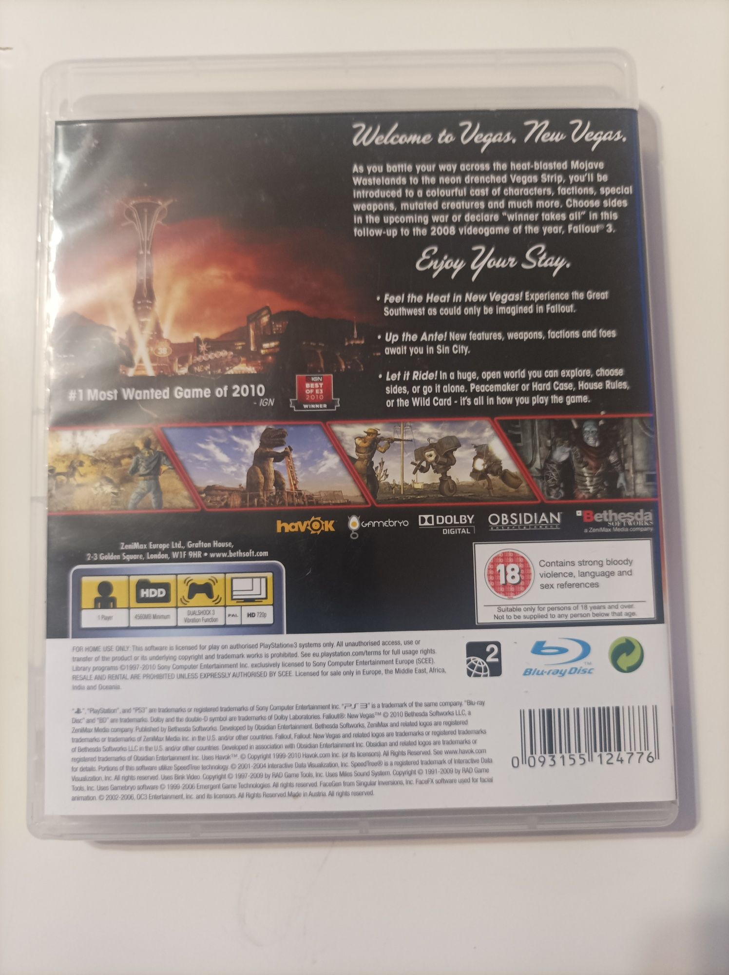Fallout New Vegas PlayStation3 Ps3