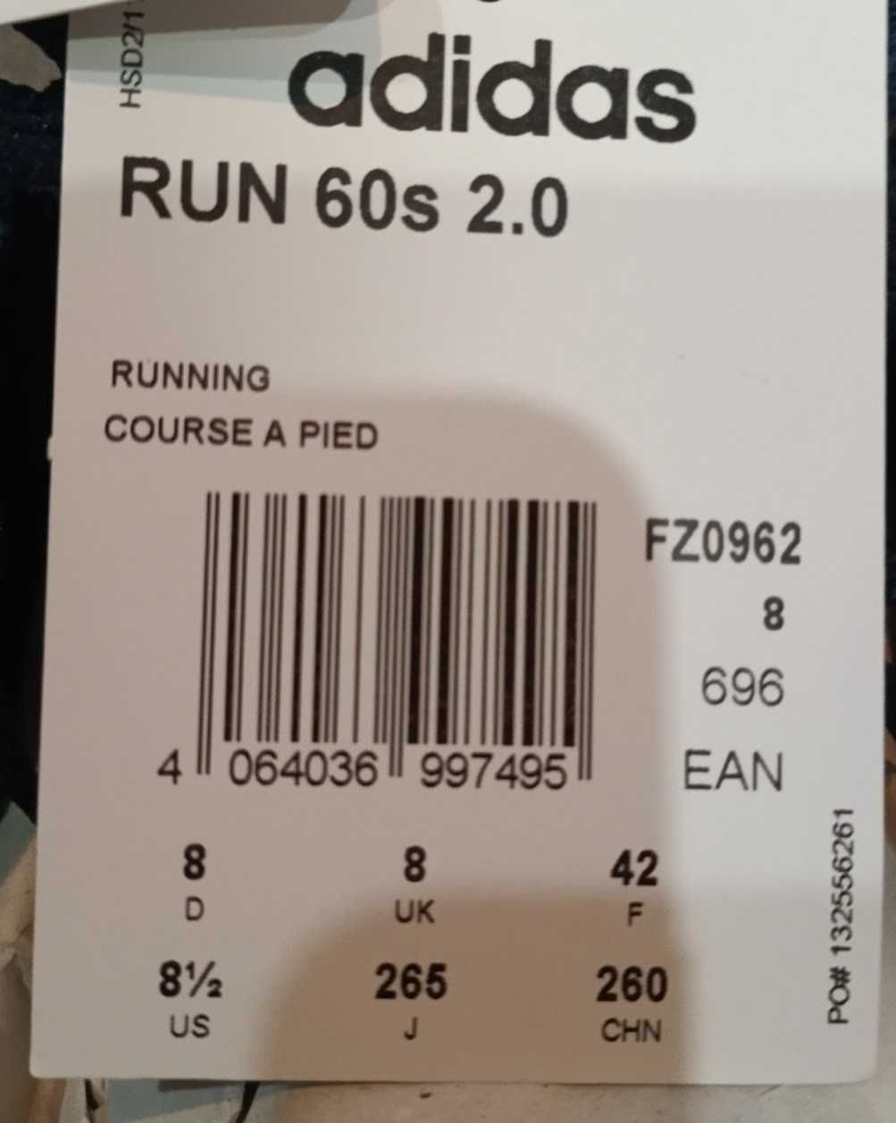 ДЕШЕВО!!! Кроссовки Adidas Run 60S 2.0 FZ0962 Оригинал