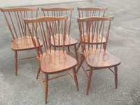 Krzesła krzesło drewniane Casala krzesła vintage PRL patyczak