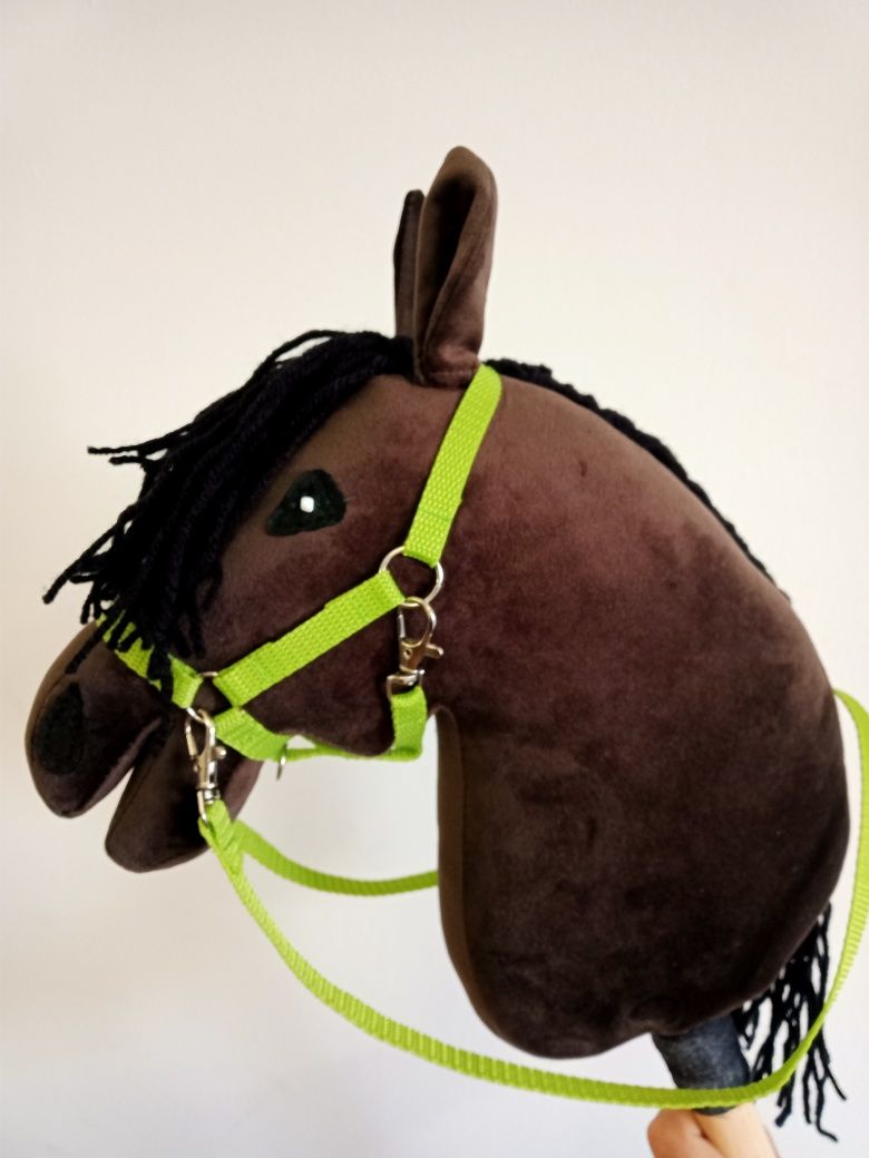 Brązowy hobby horse a4 z dodatkami