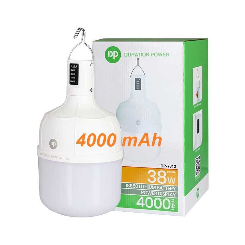 Лампа для кемпинга DP-7813 38W 4000mAh. Лампа фонарь на аккумуляторе