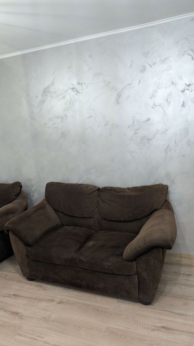 Kanapa sofa fotel komplet zestaw set wypoczynek brąz