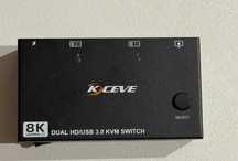 KVM KCEVE Switch 2x2 PC 8K60Hz 4K120Hz HDMI 2.1