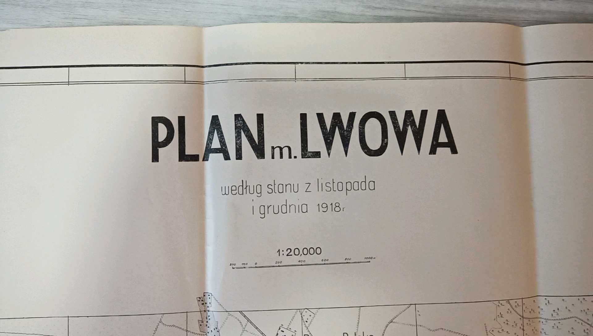 Plan LWOWA 1918 - MAPA 1:20000