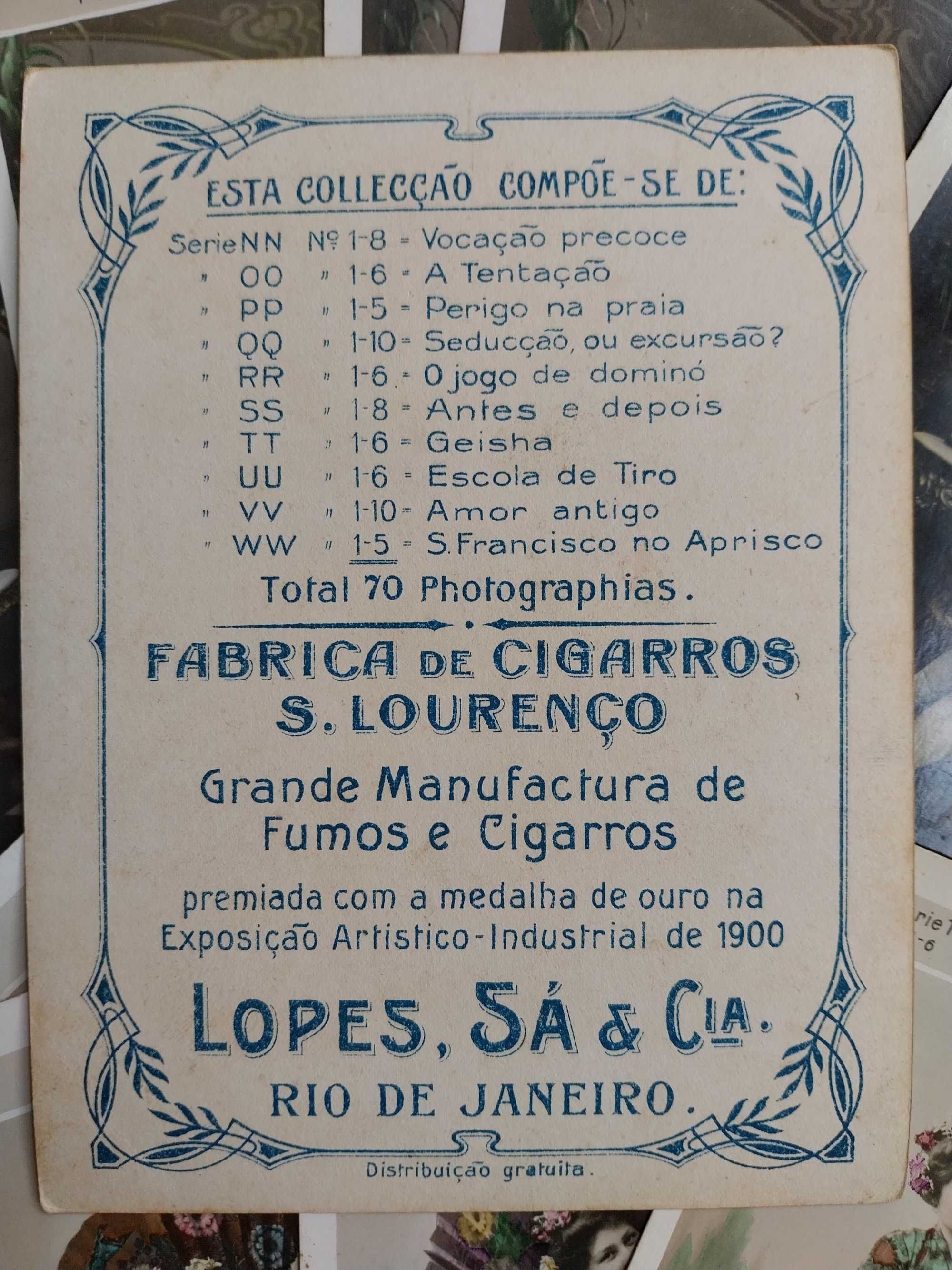28 fotografias/postais de coleção com mais de cem anos
