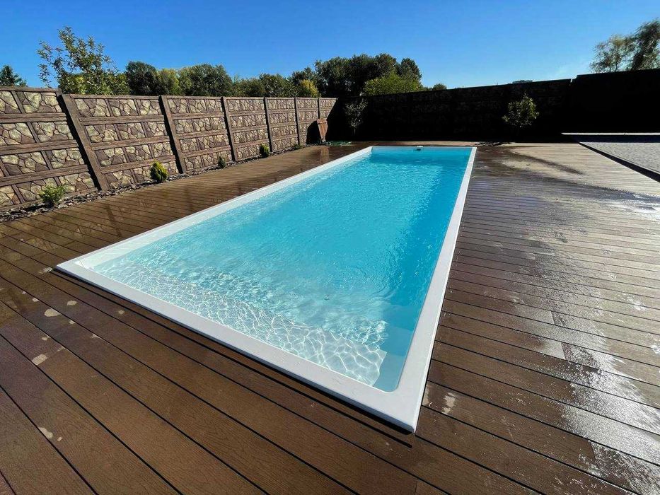 Бассейн Композитный под Ключ от 5.8 метров | 10 лет гарантия