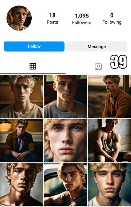 Мужской инстаграм акаунт / Man's Instagram account