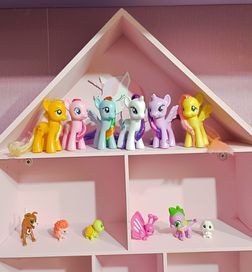 My Little Pony 6 kucyków zwierzątka główne bohaterki G4 do czesania