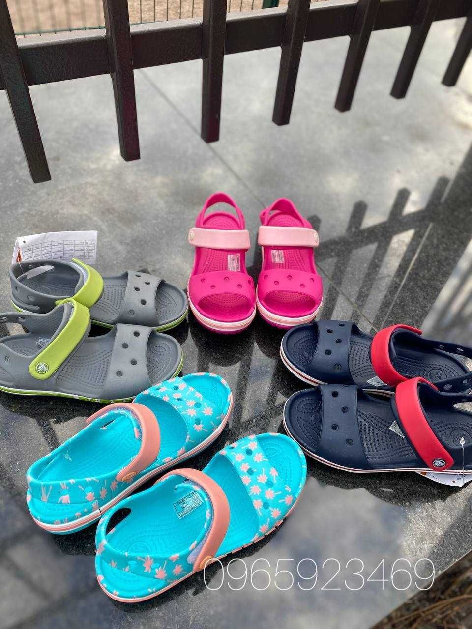 Дитячі крокс ОРИГІНАЛ  Crocs Bayaband Sandal C7-J3 кольори в наявності