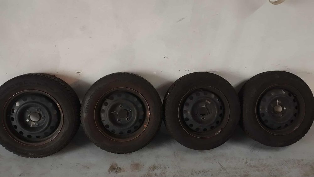 Felgi stalowe 15" 5x114,3 (KIA, HYUNDAI) + Opony zimowe