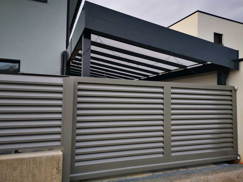 Nowoczesne bramy ogrodzeniowe aluminiowe na wymiar- Produkcja, Montaż