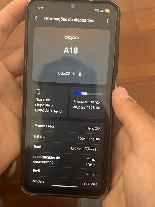 Troco OPPO A18 por iPhone