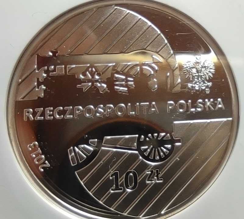 Monety srebrne zestaw 3 sztuk 10 zł grading srebro ag roczniki 2008-13