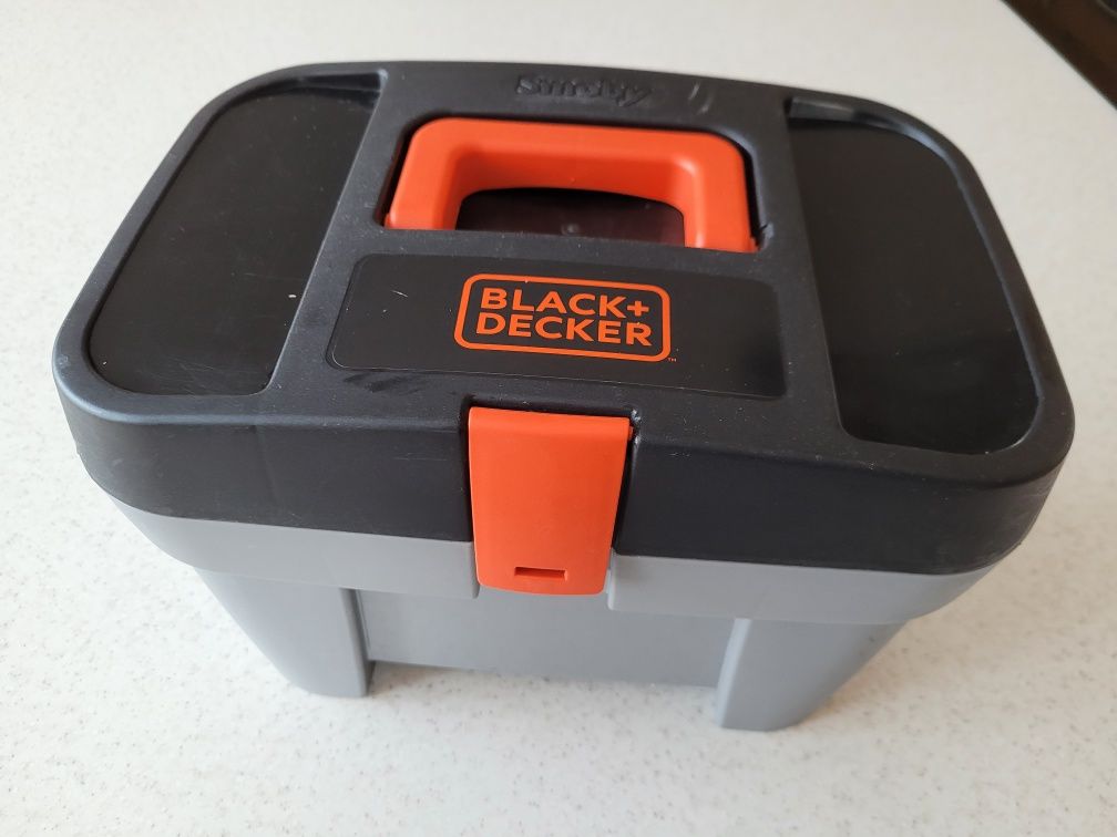 smoby 360202 black decker narzędzia wózek