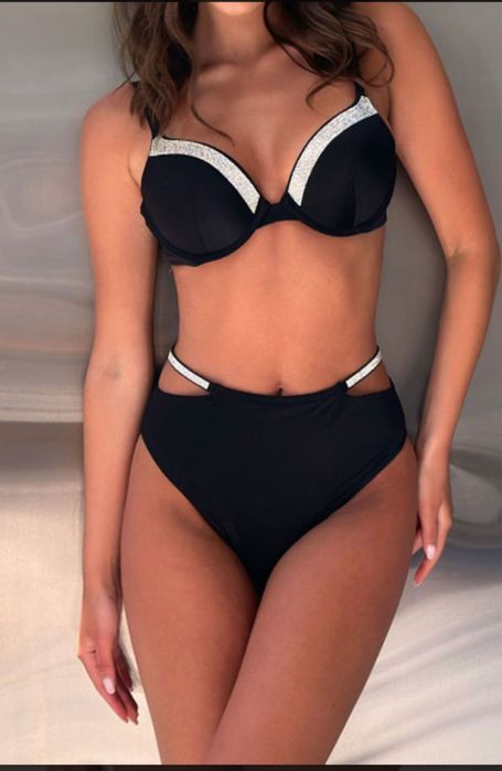 Купальник со стразами victoria's secret very sexy shine trim push-up