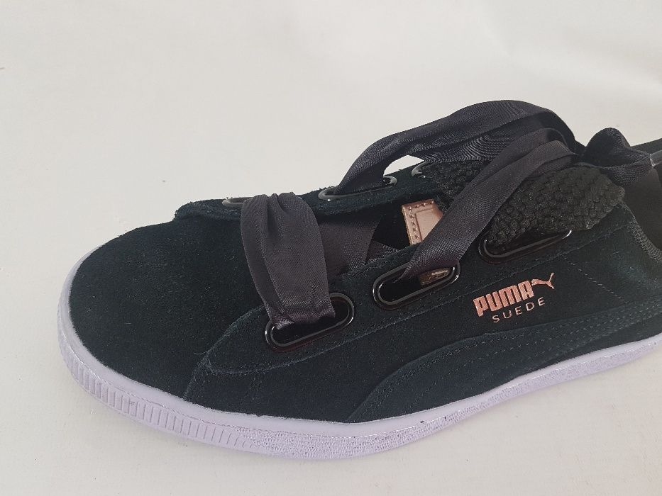 BUTY PUMA SUEDE HEART VR czarne adidasy damskie R38