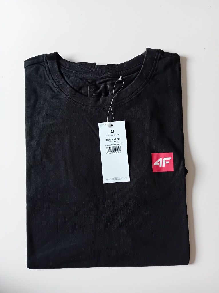 NOWA! T-shirt 4F męski czarny M