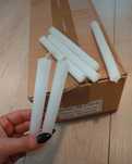 200 velas brancas, vela palito branca