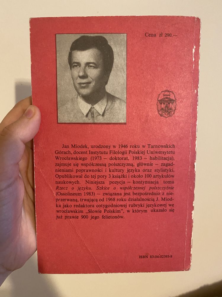 Jan Miodek Odpowiednie dać rzeczy słowo