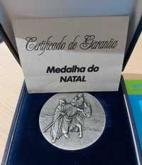 Medalha comemorativa do NATAL Prata-fina