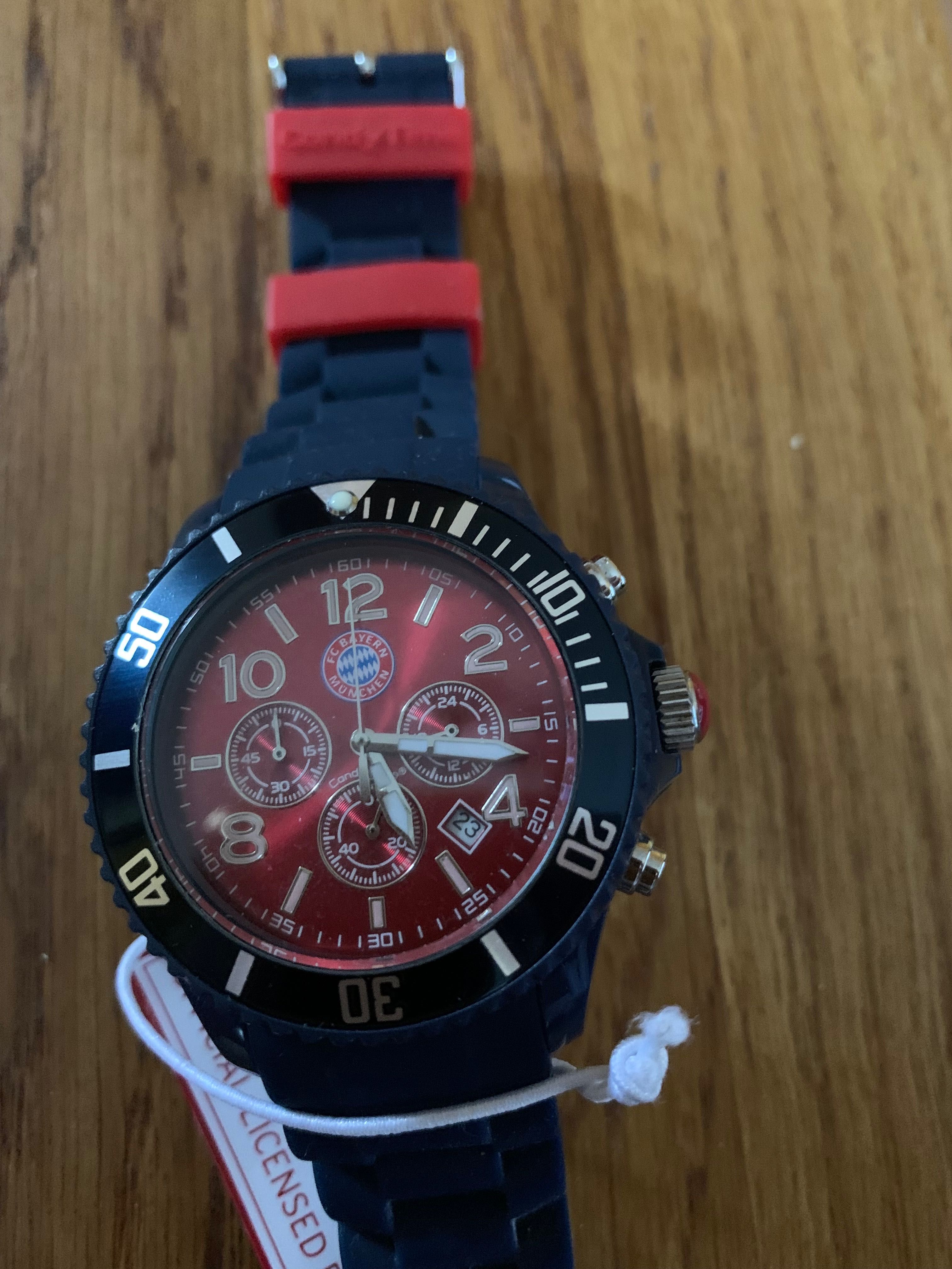 Licencjonowany dla kibica zegarek męski FC Bayern Munchen