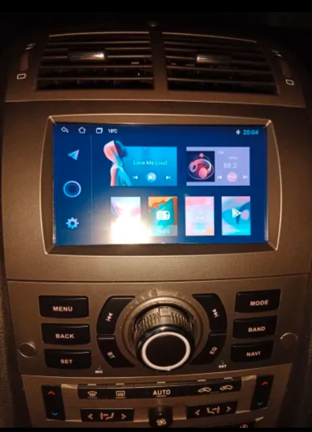 Rádio Android 12 com GPS Peugeot 407 (Novo)