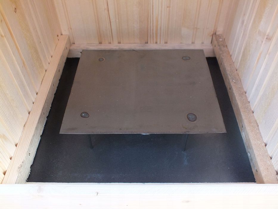 Wędzarnia Drewniana Ogrodowa Nieopalana XXL DACH OBITY BLACHĄ