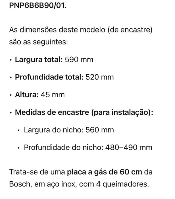 placa fogao a gas de bilha