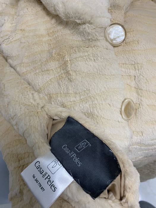 Casaco pêlo coelho reversível