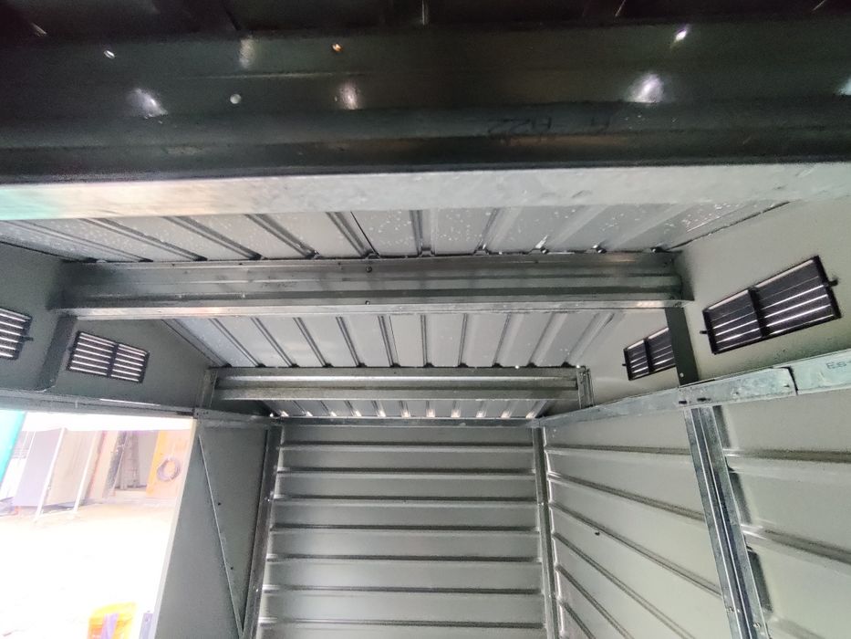 Domek narzędziowy ogrodowy blaszak blaszany na budowę i ogród 213x131