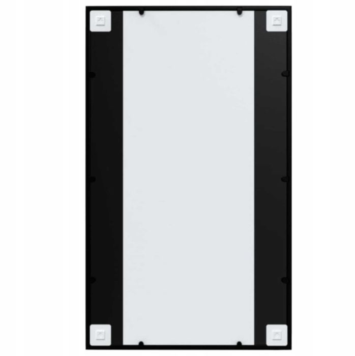 Lustro ścienne, czarne, 100 x 60 cm, metal