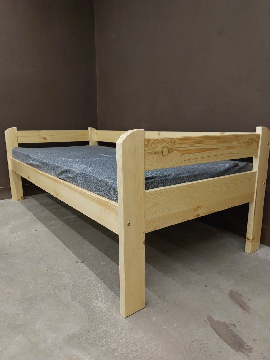 Łóżko wysokie drewniane i dla seniora 90x200 120x200