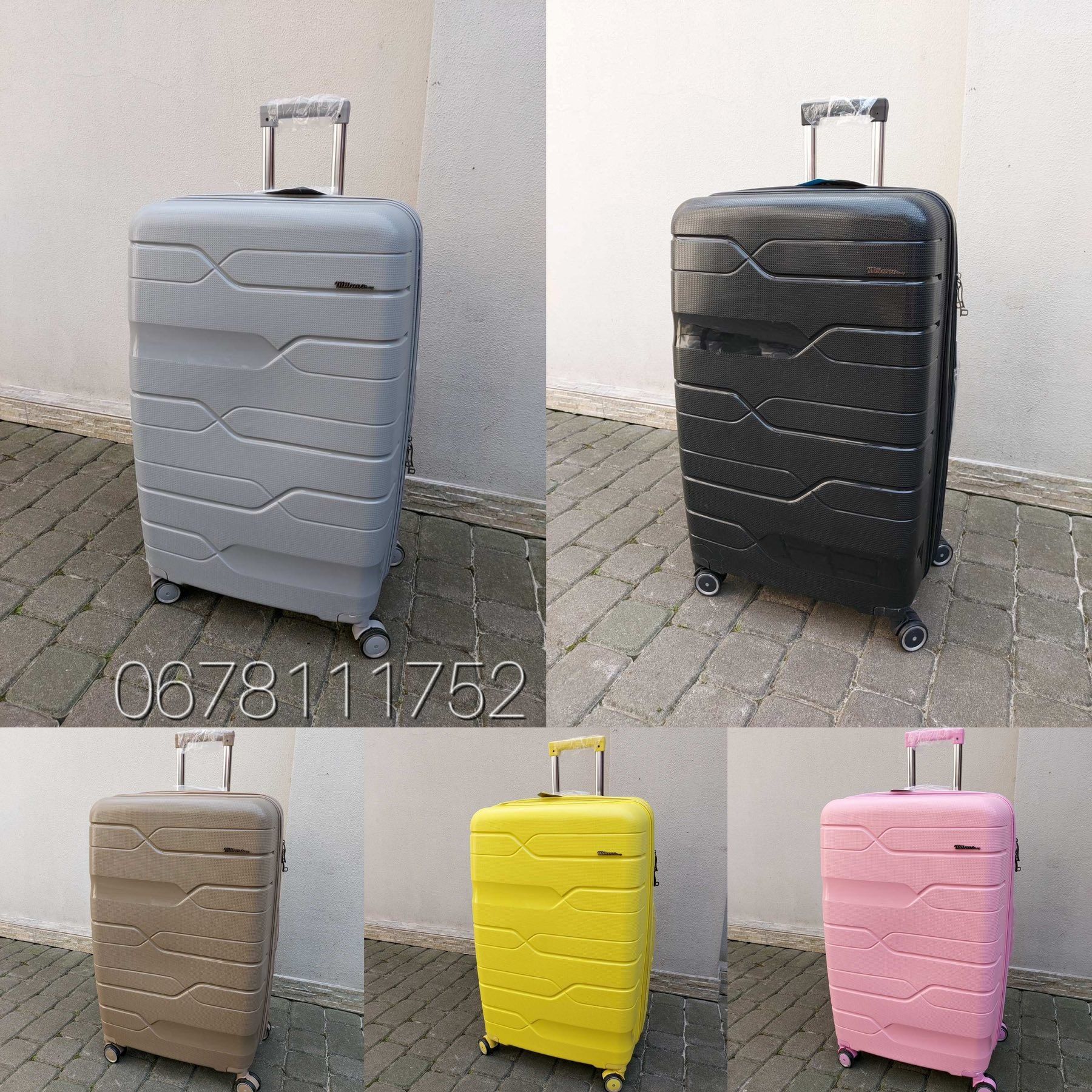 З розширенням MILANO 0306 Єгипет валізи чемоданы сумки на колесах
