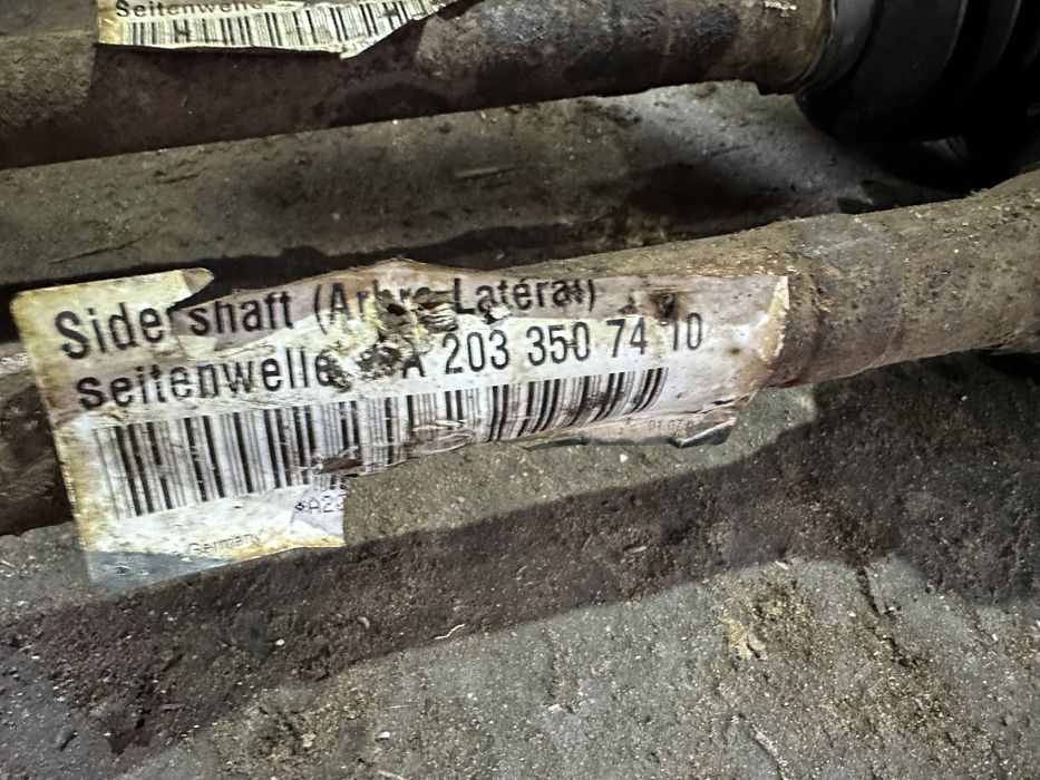 Піввісь полуось привода шрус Mercedes w203 w211 Мерседес 211 перід зад