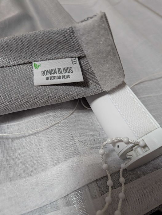 Римська штора з тюлью