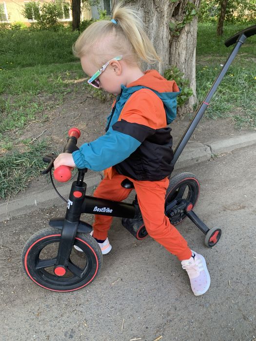 Дитячий велосипед-трансформер 3в1 Best Trike з батьківською ручкою