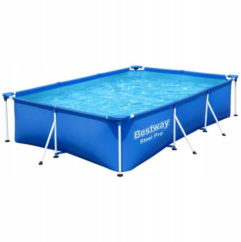 basen stelażowy ogrodowy bestway 259x170x61 cm 2300l prostokątny