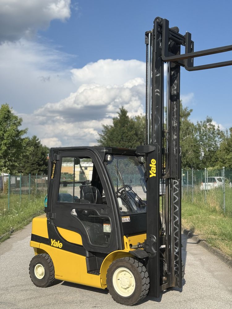 YALE [2018r] wózek widłowy 2500kg KABINA PRZESUW Salon PL UDT 15393mth