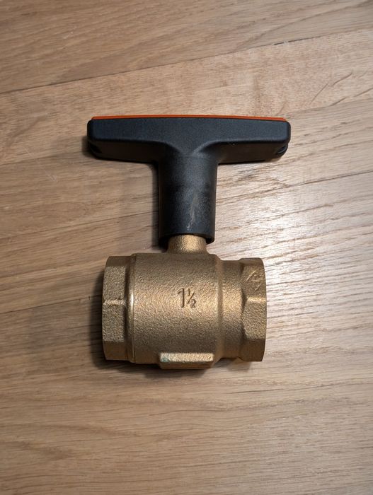 Zawór kulowy heimer PN16, 1 1/2 cala (2 sztuki) + gratis