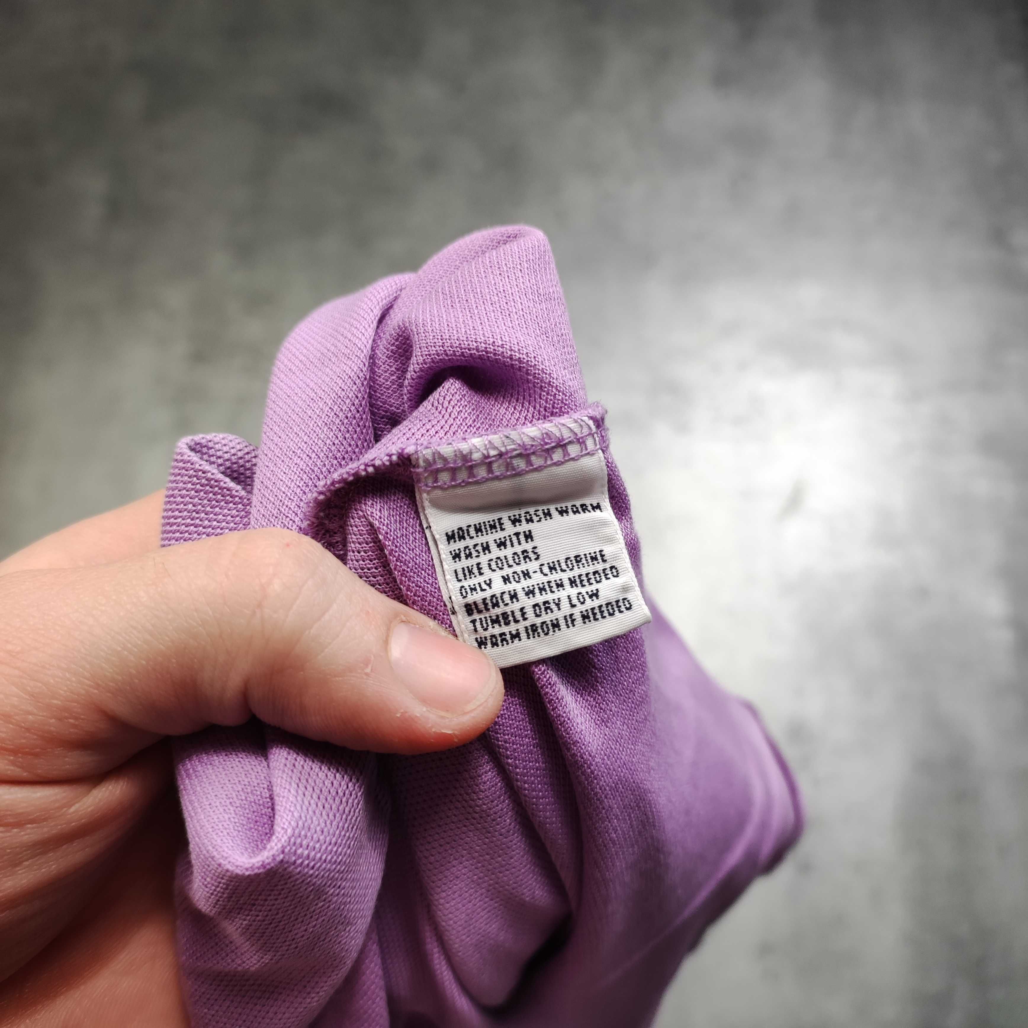 MĘSKA Koszulka PREMIUM Lilia Fiolet Polo Ralph Lauren Bawełna Casual