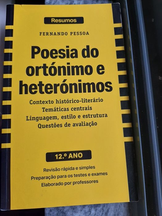 Resumos Poesia do ortonimo e heteronimos, Fernando Pessoa,  12 ano